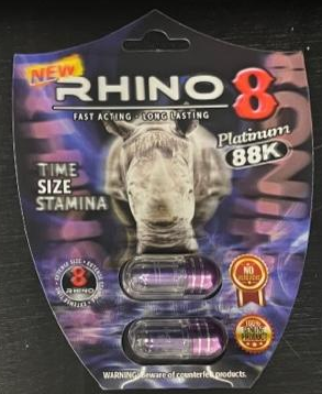 Rhino: 8 Platinum 88k Male Enhancement