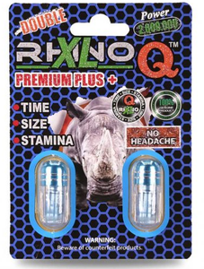Rhino: XL Q Premium Plus 2,000,000, Double Capsule