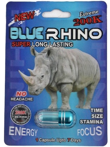 Rhino: Blue Rhino Extreme 200k Male Enhancement