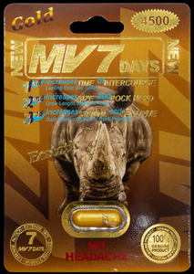 Rhino: MV7 Gold 4500 Male Enhancement