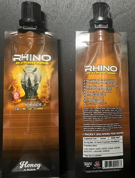 Rhino Platinum 8000 Honey Male Enhancement