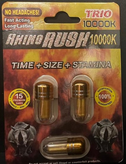 Rhino Rush Trio 10000K Male Enhancement
