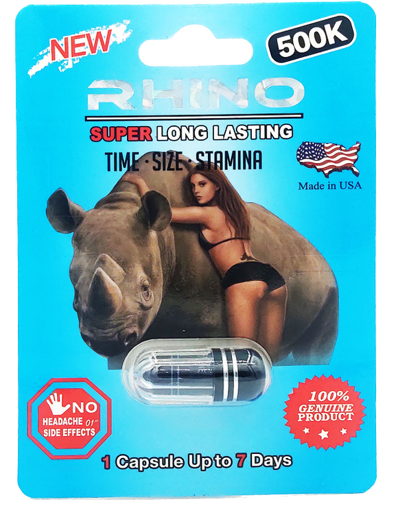 Rhino: Super Long Lasting 500k Blue
