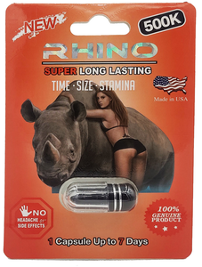 Rhino: Super Long Lasting 500k (Red) Male Enhancement
