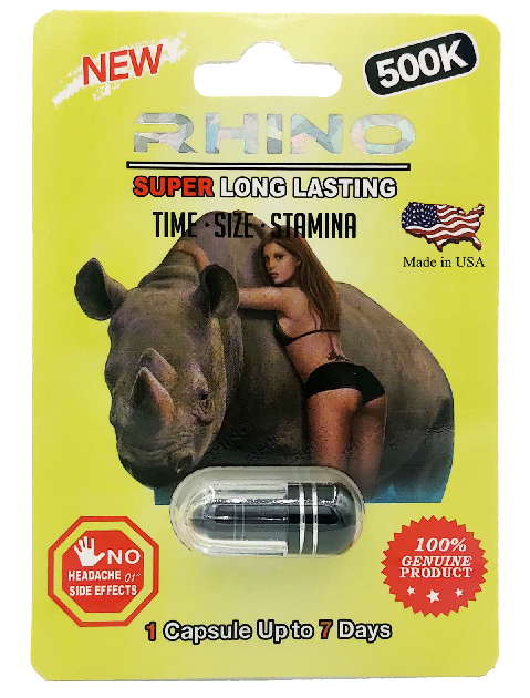 Rhino: Super Long Lasting (Yellow) 500k Male Enhancement
