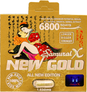 Samurai X: New Gold 6800 Male Enhancement