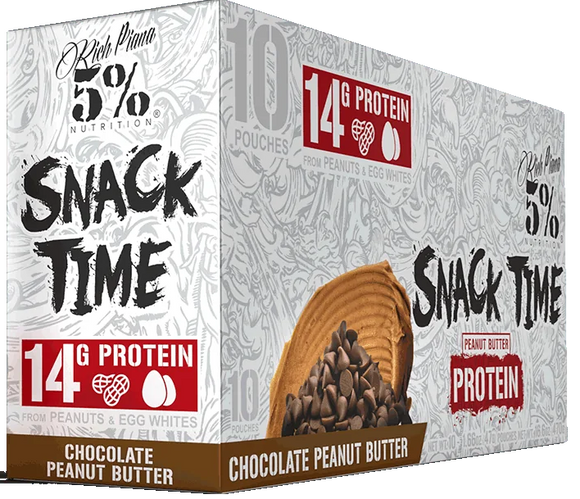 5% Nutrition: Snack Time, Chocolate Peanut Butter, 10 Pouches