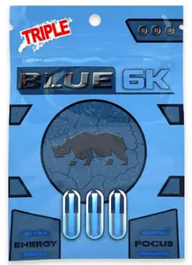 Rhino: Blue 6k Male Enhancement, Triple Pack