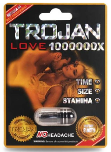 Trojan: Love 1,000,000X Black Package Male Enhancement