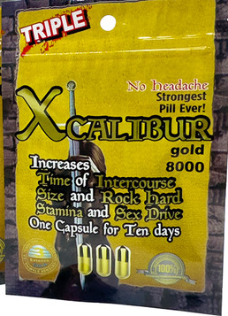 Xcaliber Gold 8000 Male Enhancement Triple